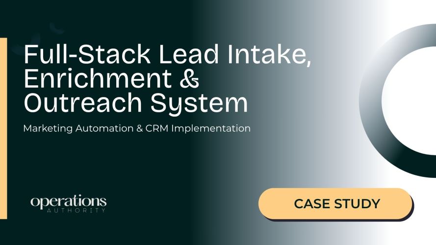 Marketing Automation & CRM Implementation